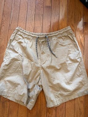Colombia Men's Drawstring Cotton Shorts in Light Khaki